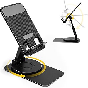 360° Rotatable Senseage Phone or Tablet Foldable Stand (Black) $4.99 + Free Shipping w/ Prime or on $35+