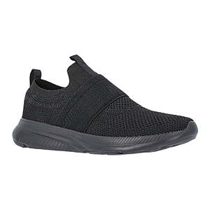 $11.99: Athletic Works Men's Banded Jogger Slip-On Sneakers, Grey, Black, or White (Various Sizes 7.5-13)