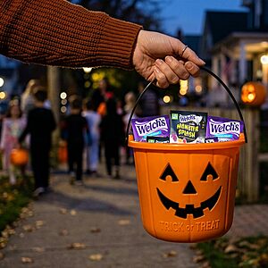 $9 S&S Clip Q 70 ct Welch's Fruit Snacks Halloween Variety Pack, Gluten Free, 0.5 oz