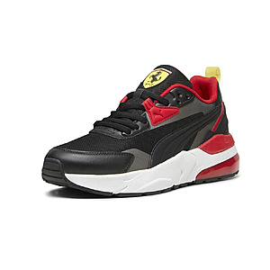 PUMA Scuderia Ferrari Vis2k Lace Up Mens Black Sneakers Casual Shoes - $35.96 $36.96