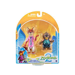 Disney’s Zootopia 2 Two Pack - 3 inch Two Figure Pack of Nick Wilde & Nibbles Maplestick $2.74
