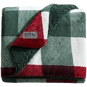 50" x 70"  Eddie Bauer Reversible Plaid Throw Blanket (Mountain Fall Plaid Green) $13.83 + Free Shipping w/ Prime or on $35+