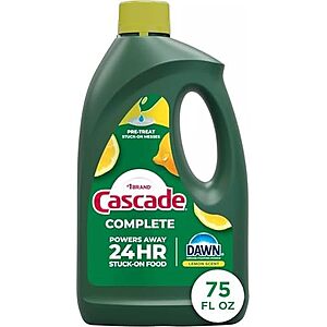 [SnS, AC] $15.73 | 3 × 75-Oz Cascade Complete Gel All-in-1 Dishwasher Detergent (Citrus) ($5.24 each) at Amazon