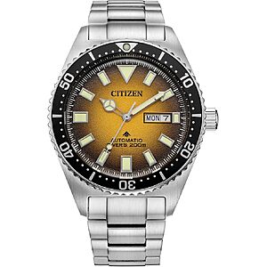 Citizen Men's Promaster Dive Automatic 3-Hand Stainless Steel Watch, Day Date, Luminous, 41mm $375