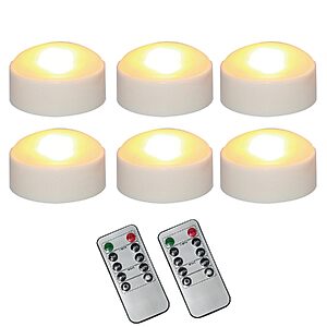 6-Pack Battery-Operated LED Jack-O-Lantern Pumpkin Lights w/ Remote (White) $8.99 + Free Shipping w/ Prime or on $35+