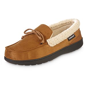 $10.34ac YMMV  AMAZON Size 9.5-10.5 isotoner Men's Indoor/Outdoor Slip-on Vincent Microsuede Moccasin Slippers With Memory Foam Comfort