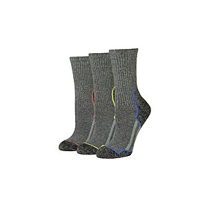 PRIME DEAL $4.62 Amazon Essentials Women's Comfortable Cushioned Hiking Crew Socks, 3 Pairs  size 6-9 (8-12 $2 more)