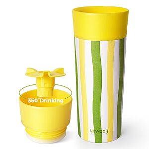 12 oz Coffee Tumbler 360° Lid, Insulated Travel Coffee Mug for Hot & Cold $8.99