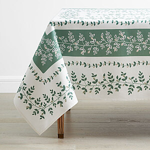 Rifle Paper Co. Climbing Vines Tablecloth - Green, 70 in. x 90 in. $28.97