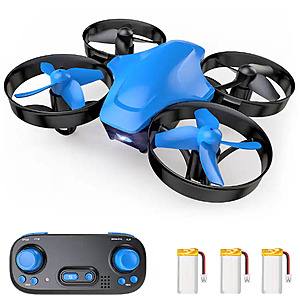 Snaptain SP350 Mini Drone for kids and Beginners with Remote Controller Blue $9.99 at Best Buy