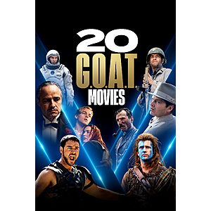 $19.99 sale for 20 Greatest of All Time (GOAT) Movies