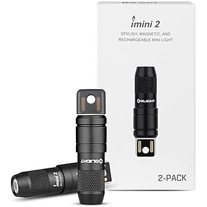 [Prime] $26.59* | 2-Pk OLIGHT IMINI 2 EDC 50 Lumens Rechargeable Keychain Flashlight at Amazon
