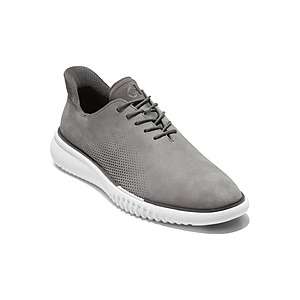 Cole Haan 2.ZERØGRAND EVO Laser Quick On Derby Shoes (Castlerock Nubuck Raven) $108
