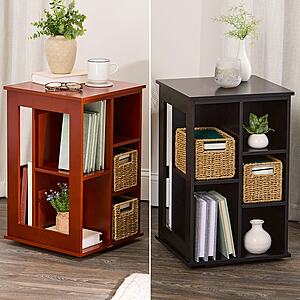 Lakeside Rotating End Table (Black or Walnut) $44.99 + Free Shipping