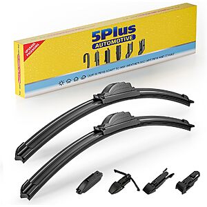 2-Pack 5 PLUS All-Season Windshield Wiper Blades (Select Sizes) $9.49 w/ S&S + Free Shipping w/ Prime or on $35+