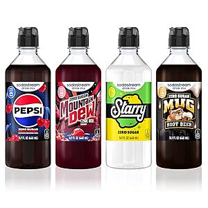 [SnS, AC] $15.57 | 4-Pack 14.9-Oz sodastream Variety Pack Drink Mix for Sparkling Water Makers at Amazon