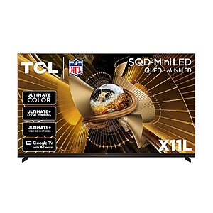 TCL 85 Inch Class X11L | SQD-Mini LED | 85X11L, 2026 Model | 144HZ Ultimate Brightness & Contrast Dolby Vision $5997.99