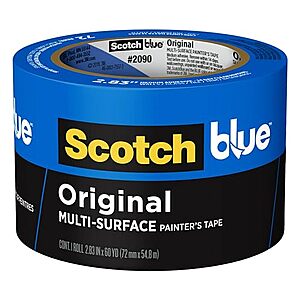 [SnS] $9.48 | ScotchBlue Original Multi-Surface Painter's Tape 3 Inch Wide, 1 Roll at Amazon