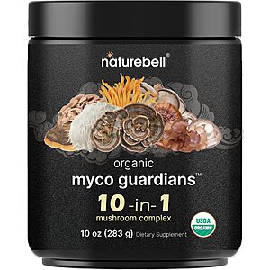 10-Oz NatureBell Organic 10-in-1 Mushroom Powder (283 Servings) $15.99 w/ S&S + Free Shipping w/ Prime or on $35+