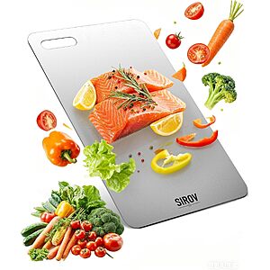 12.6" x 8" Titanium Cutting Board $4.99 + Free Shipping w/ Prime or on $35+
