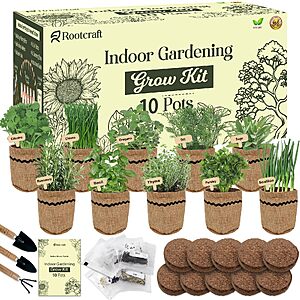 Herb Garden Kit with Seeds and Tools $14.99+Free Shipping