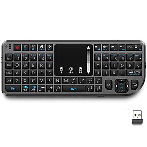 T808 Mini Bluetooth Wireless Keyboard w/ Centered Touchpad $18.99 + Free Shipping w/ Prime or on $35+
