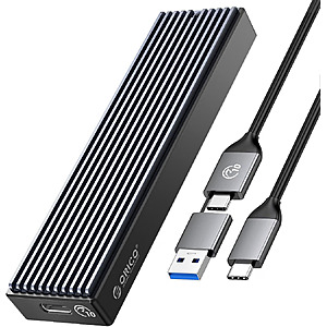 ORICO M.2 NVMe SSD Enclosure, USB 3.1 Gen 2 (10 Gbps) PCIe External Adapter NVMe Case for 2230/2242/2260/2280 M.2 SSD up to 8TB, UASP Supported - M2PV $10.5