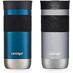 [AC] $34.48* | 2 × 2-pk 16-oz Contigo Byron 2.0 Snapseal Insulated Stainless Steel Travel Mug ($17.24 each) at Amazon