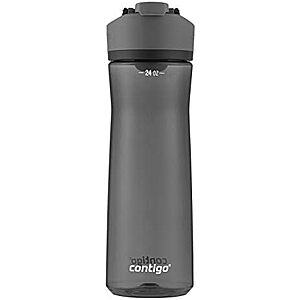 [AC] $17.99* | 2 × 24-oz Contigo Cortland 2.0 Water Bottle w/ AUTOSEAL Lid (licorice) ($8.99 each) at Amazon