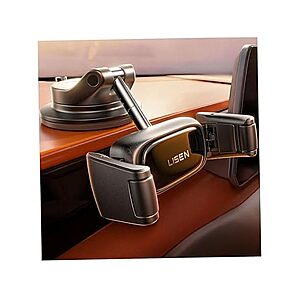 $17.99 FS PRIME WOOT LISEN Suction Phone Mount for Car, [Ultra Suction & Less Fuss] Car Phone Holder