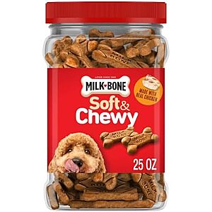 [NEW, SnS, AC] $31.85 | 4 × 25-Oz Milk-Bone Soft & Chewy Dog Treats (Chicken) ($7.97 each) at Amazon