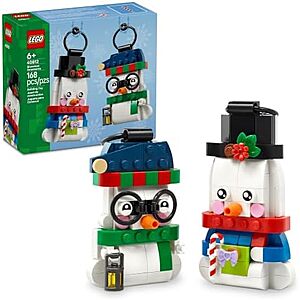 $9.88 | 168-Piece LEGO Seasonal: Christmas - Snowman Ornaments (40812, 2025) at Amazon