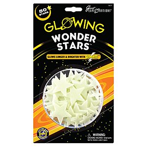 Great Explorations Glow In The Dark Wonder Stars (50 Stars) $6.39 + Free S&H w/ Prime or $35+