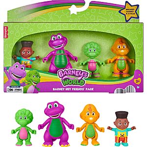Barney Fisher-Price World Hey Friends Pack with 4 Figures $5.09 + Free S&H w/ Prime or $35+