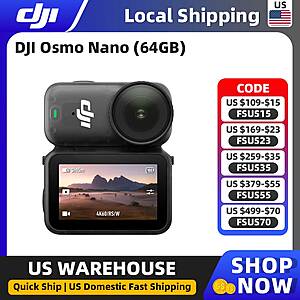 DJI Osmo Nano Standard Combo (64GB) Wearable Camera $256 + Free S/H