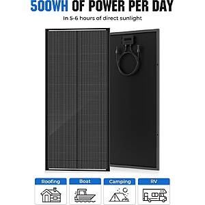 Rvpozwer 100W Solar Panel 25% High Efficiency 18BB N-Type Monocrystalline PV Modules $37.20 + Free Shipping