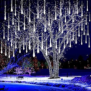16-Tube Kwaiffeo 19.6' Waterproof LED Meteor Shower Lights (White) $10.99 + Free Shipping w/ Prime or on $35+