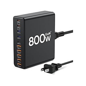 Woot - 800W USB C Fast Charger Block, Multi-port USB Charging Station - $32.99