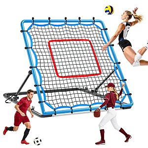JOLORLY Volleyball Rebounder Net /Baseball, Soccer, Softball, Pitchback Bounce for $47.99 $95.98