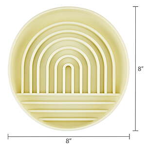 Vibrant Life Silicone Slow Feeder Pet Bowl (Beige Rainbow) $1.92 + Free Shipping w/ Walmart+ or on $35+