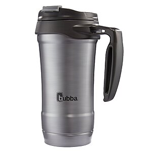 Multi Buy Discount: 2 x 18-oz Bubba HERO Vacuum-Insulated Stainless Steel Travel Mug w/ Handle (Gunmetal) $22.99 ($11.50 Each) + Free Shipping w/ Prime or on $35+