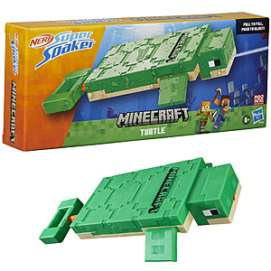 Nerf Super Soaker Minecraft Turtle Water Blaster $11.88 + Free Shipping w/ Walmart+ or on $35+