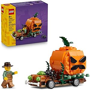 $12.74 | 177-Piece LEGO Seasonal: Halloween - Jack-O'-Lantern Pickup Truck (40822, 2025) at Amazon