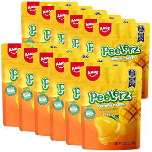 12-Pack: Amos Peelerz Peelable Mango Gummies (4.25oz) $12 + Free Shipping