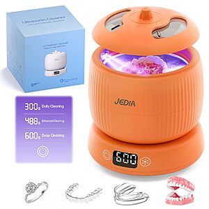JEDIA Ultrasonic Retainer Cleaner Machine $14 @ Amazon