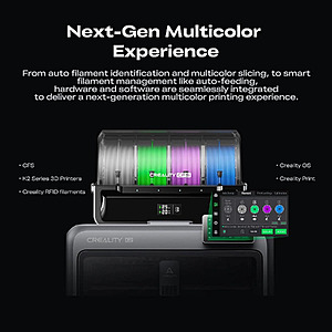 【Refurbished】Creality K2 Combo 3D Printer 600 mm/s up to 16 Colors with CFS $327.2