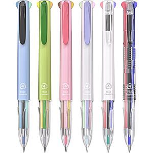 6-Ct Four Candies 4-in-1 Multicolor 0.5mm Gel Ink Pens $5.84 & More w/ S&S + Free Shipping w/ Prime or on $35+