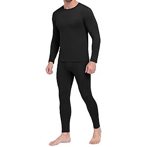 Amazon – BOOJO Men's Fleece-Lined Thermal Underwear Set - $18.99 w/ Code