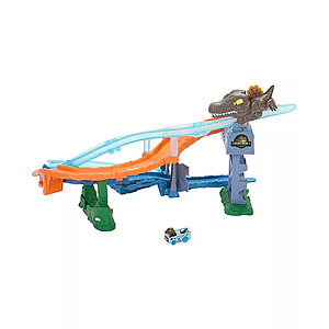 Hot Wheels RacerVerse Jurassic World Crash & Splash Track Set & Die-Cast Dinosaur Toy Car $11.39 & More + Free Pickup at Macys or Free Shipping on $39+