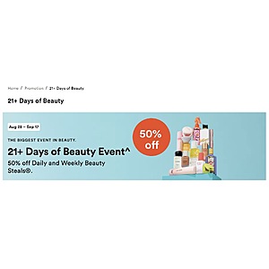 Ulta Today’s 50% off Beauty Steals 09/16